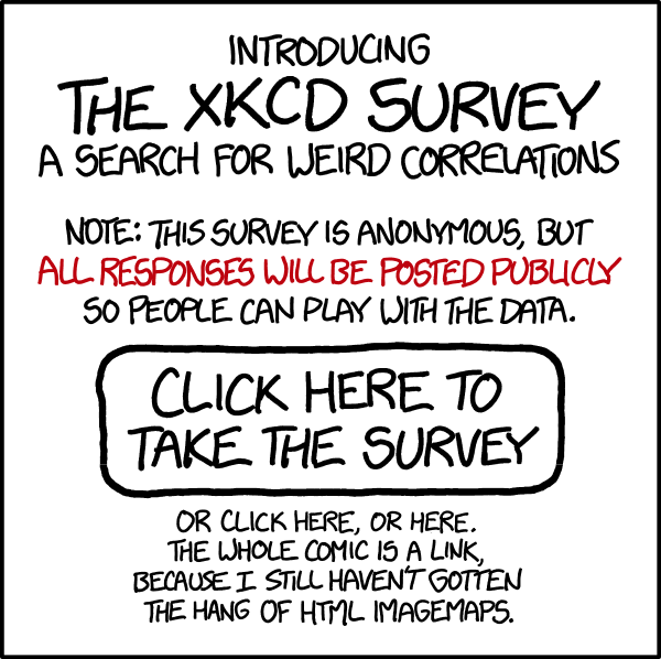 The xkcd Survey: Big Data for a Big Planet