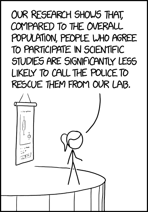 fMRI testing showed that subjects who don't agree to participate are much more likely to escape from the machine mid-scan.