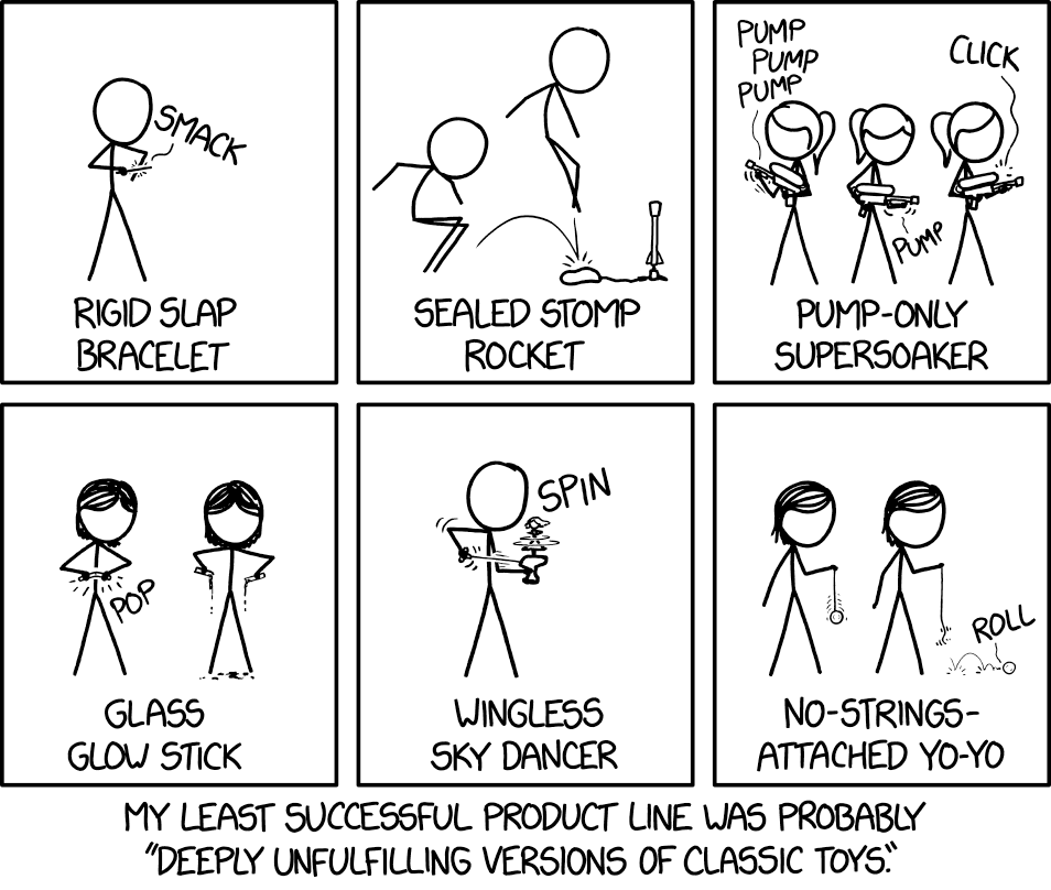 We were going to do a falling-apart Rubik's cube that was just 27 independent blocks stuck together with magnets, but then we realized it was actually really cool and even kind of worked, so we cut that one.