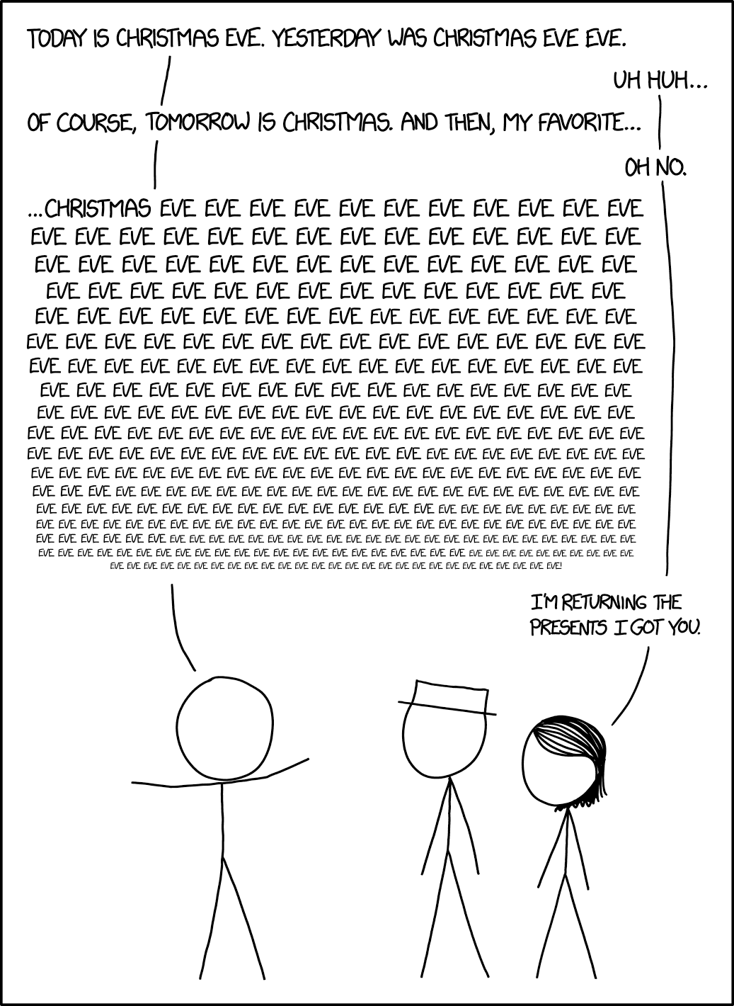 It turns out that saying "Oh, so THAT'S why they call it Boxing Day" is a good way to get punched a second time.