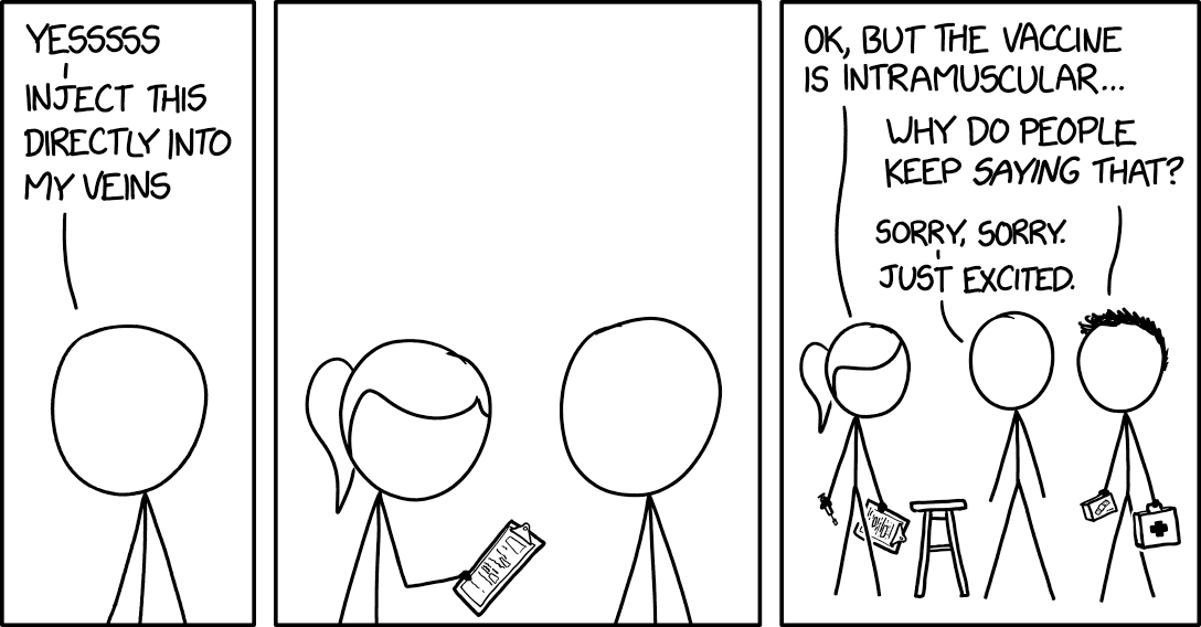 "Okay, for the last time, the shot is free, so we can't--" "Shut up and take my money!"