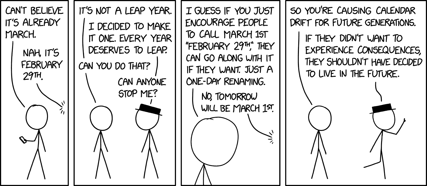 I've lived in the present for my whole life and I'm not about to move now.