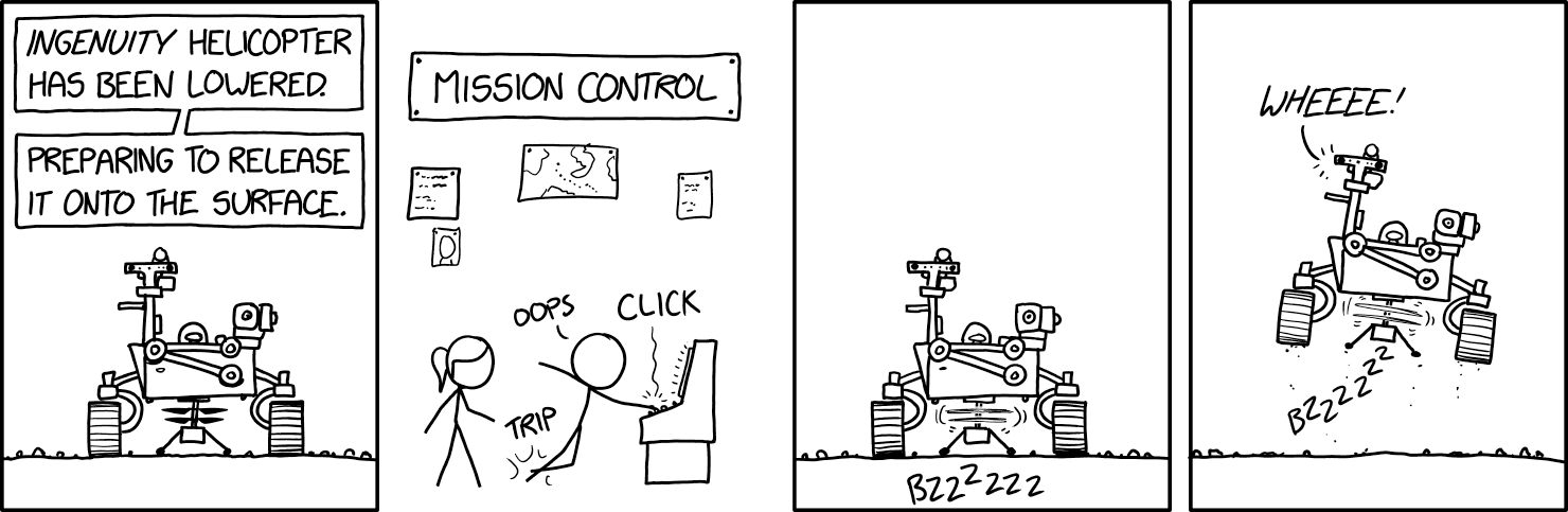 Plot twist: Thanks to [mumble mumble] second-order [mumble] Rayleigh-Taylor [mumble] turbulent [mumble] shear, it turns out powered flight is way EASIER on Mars!