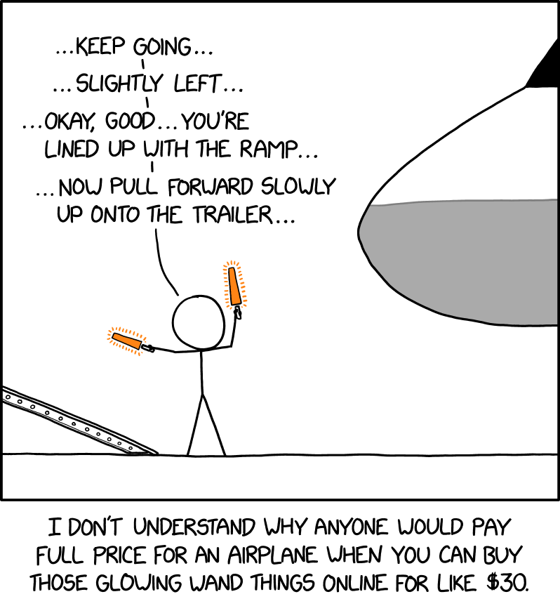 I don't understand why anyone would pay full price for a flatbed truck rental when you can buy 'DETOUR' signs online for like $10.