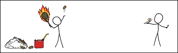 There are at least fourteen ways this could go badly (seventeen if that fork is a dangerous crossbreed.)